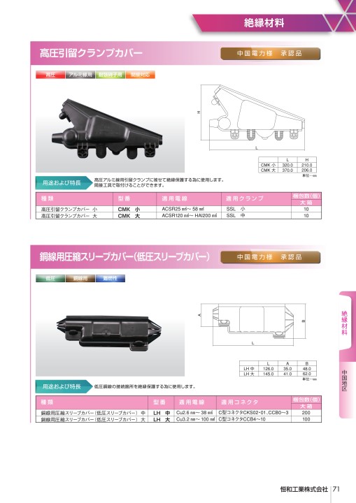 恒和工業株式会社 製品カタログ vol.10