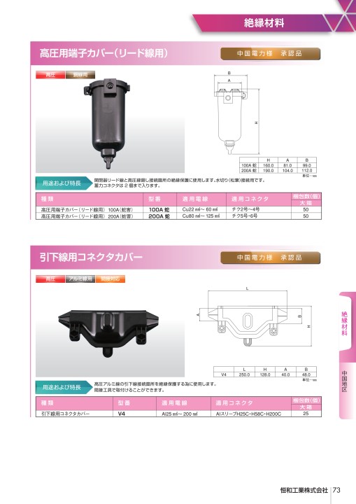 恒和工業株式会社 製品カタログ vol.10